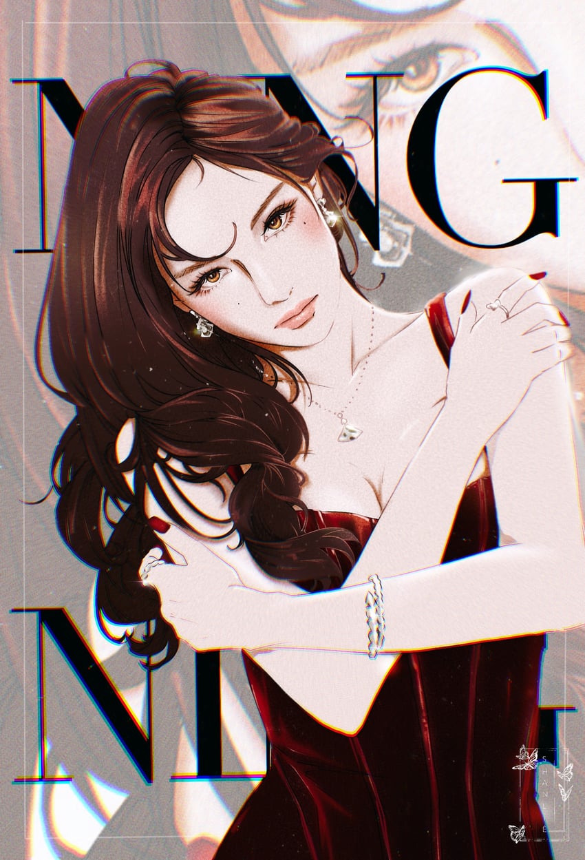 ningning (real life and 1 more) drawn by shanlieart