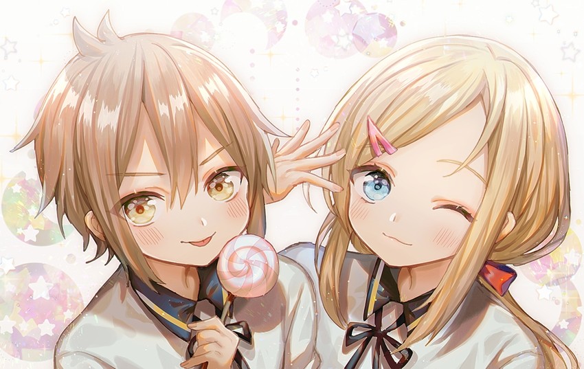 midare toushirou and houchou toushirou (touken ranbu) drawn by abandon_ranka