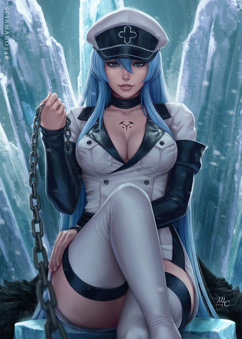 esdeath (akame ga kill!) drawn by sciamano240