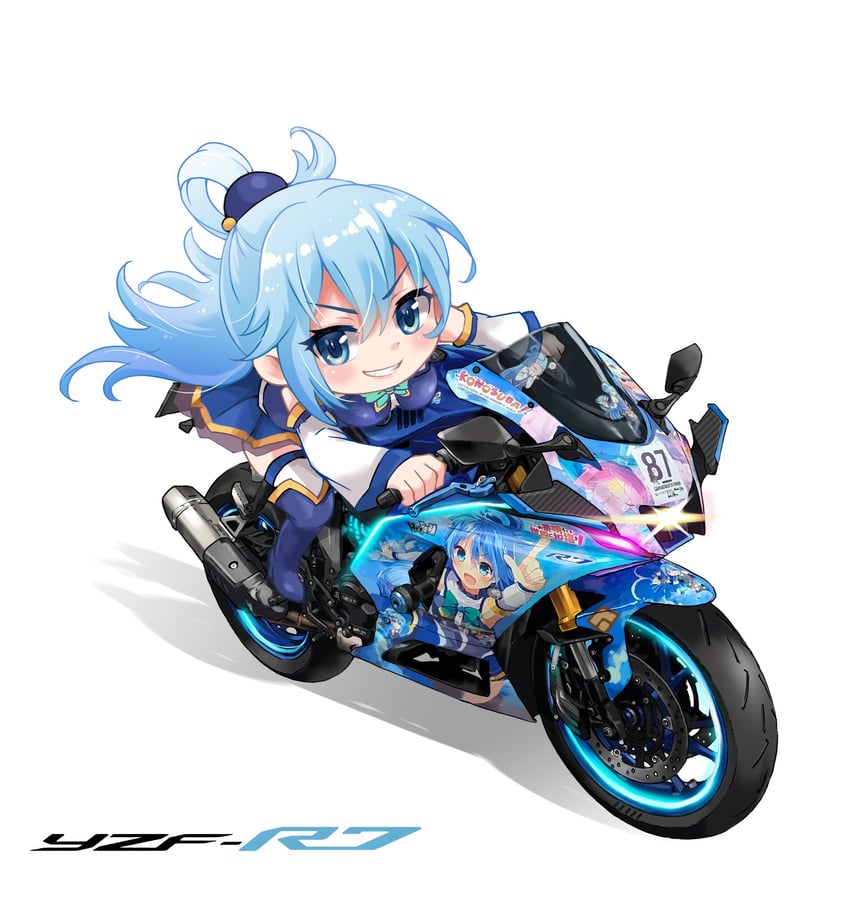 aqua (kono subarashii sekai ni shukufuku wo! and 1 more) drawn by yoyoko707