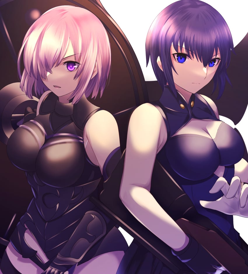 mash kyrielight, ciel, and powered ciel (fate and 4 more) drawn by gaien_(jin_morisono)