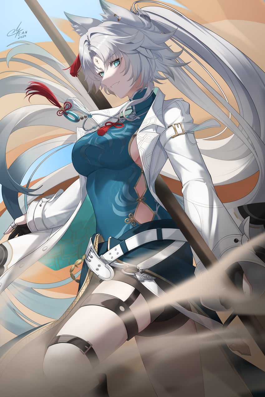 feixiao (honkai and 1 more) drawn by i_a_n
