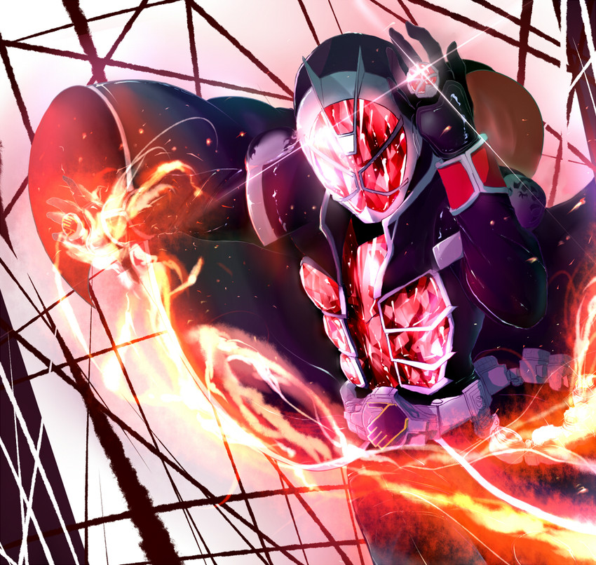 kamen rider wizard (kamen rider and 1 more) drawn by gajumaru09