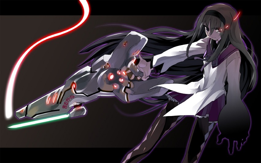 akemi homura (mahou shoujo madoka magica and 2 more) drawn by tsuru_(clainman)