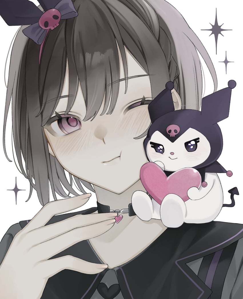 shinonome ena and kuromi (project sekai and 2 more) drawn by ameyui_komori