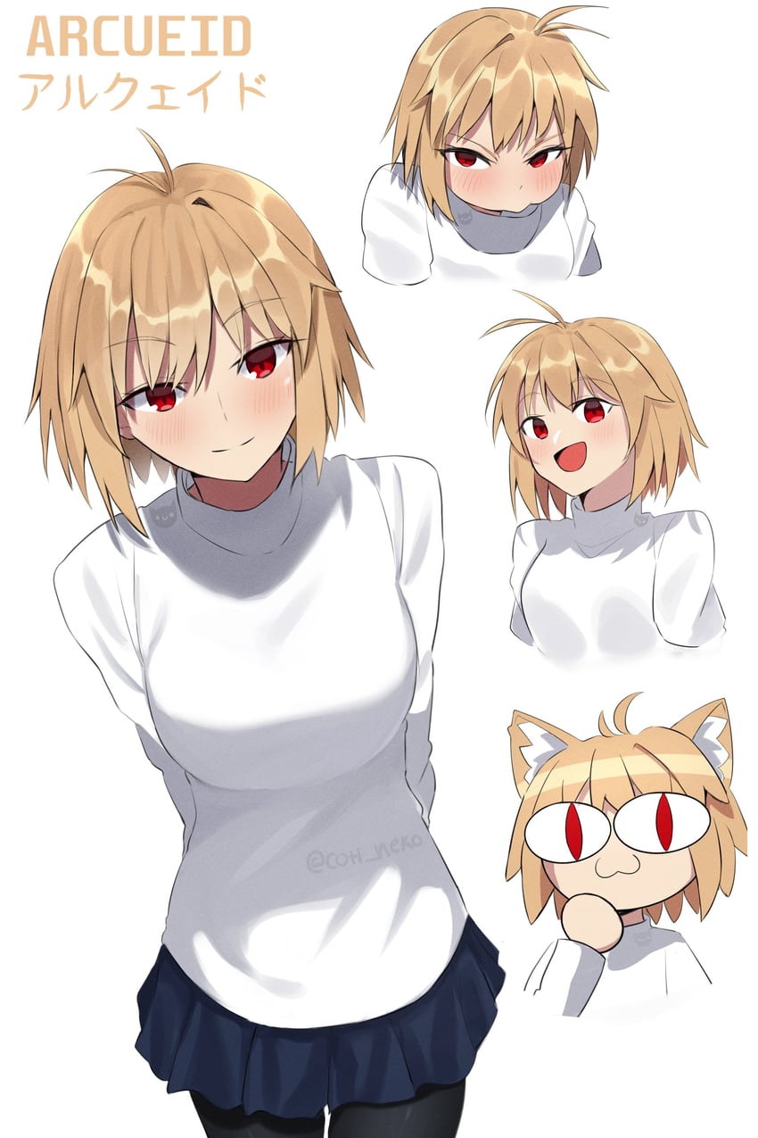 arcueid brunestud and neco-arc (tsukihime) drawn by coti_neko