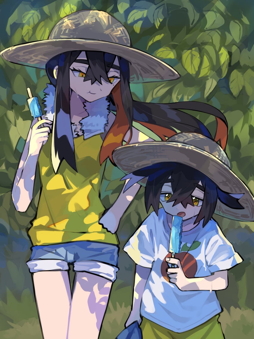 kieran and carmine (pokemon and 1 more) drawn by asagi1111
