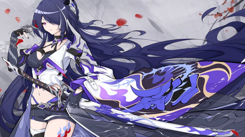 acheron (honkai and 1 more) drawn by mutsu_aya