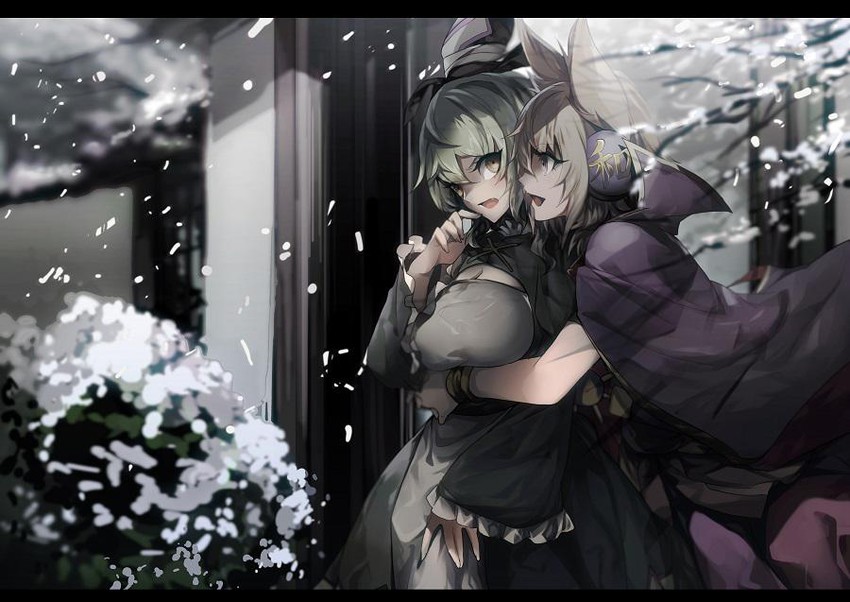 toyosatomimi no miko and soga no tojiko (touhou) drawn by no-kan