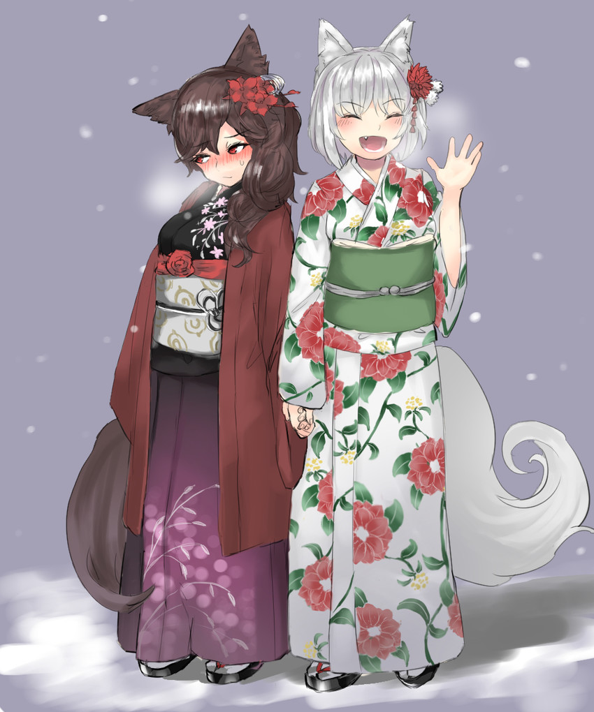 inubashiri momiji and imaizumi kagerou (touhou) drawn by matinmorgen