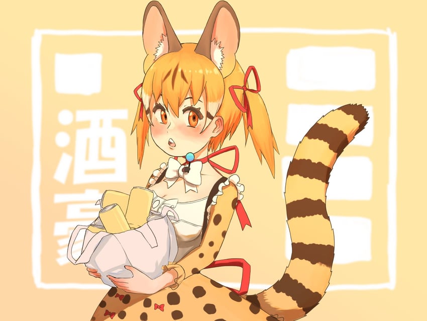 large-spotted genet (kemono friends and 1 more) drawn by y0whqzz8bkslezl