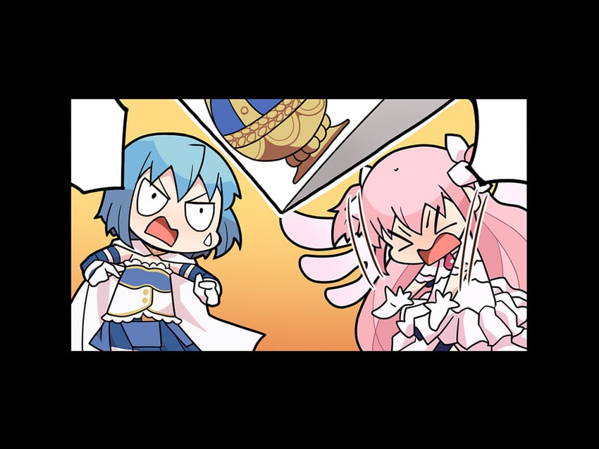 kaname madoka, miki sayaka, and ultimate madoka (mahou shoujo madoka magica and 1 more) drawn by papa_(shimeguru)