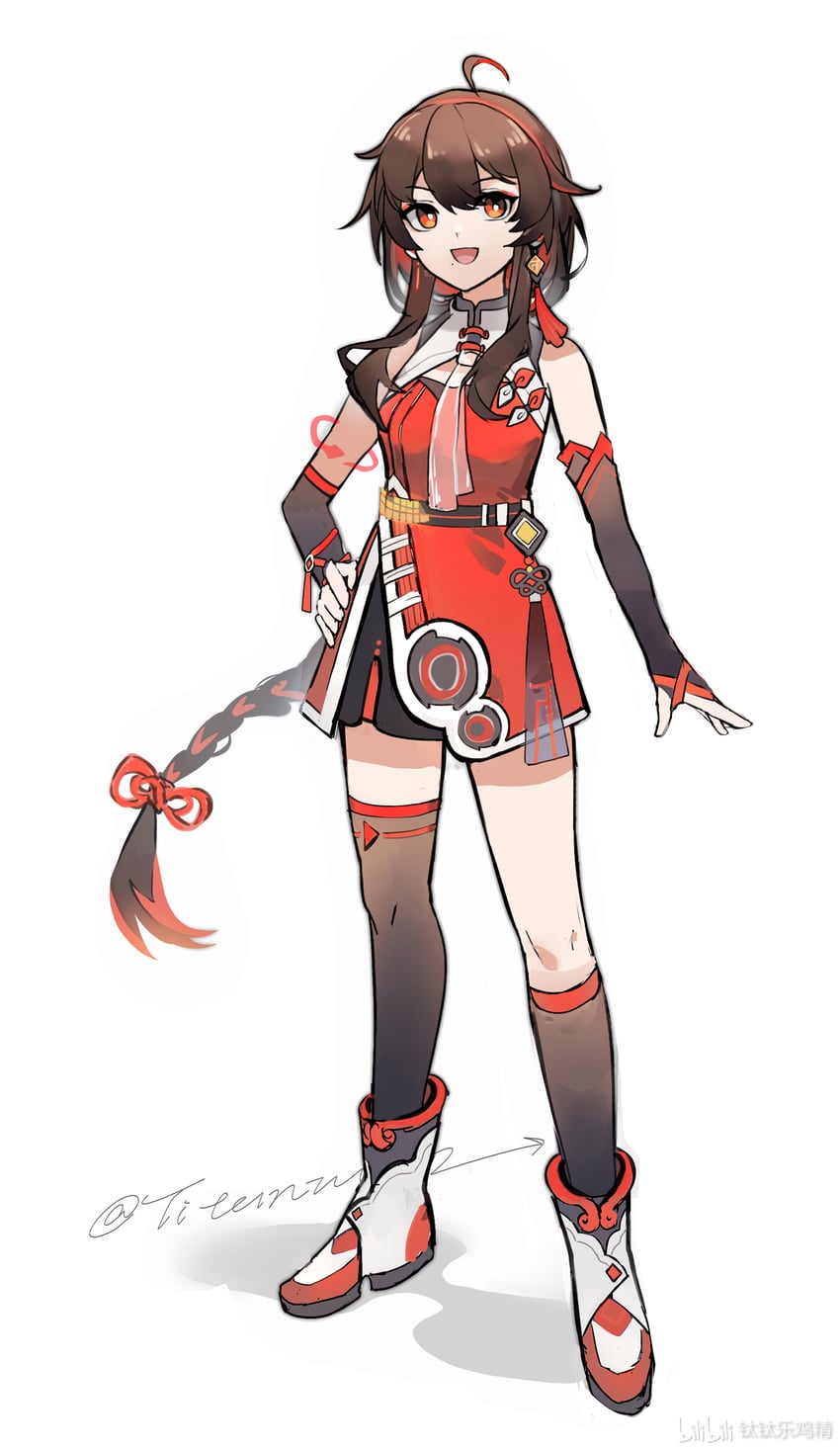 yuezheng ling (vocaloid and 1 more) drawn by titaniumtai