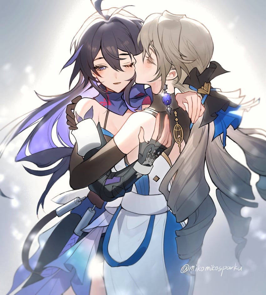 bronya rand and seele (honkai and 1 more) drawn by mie_xing
