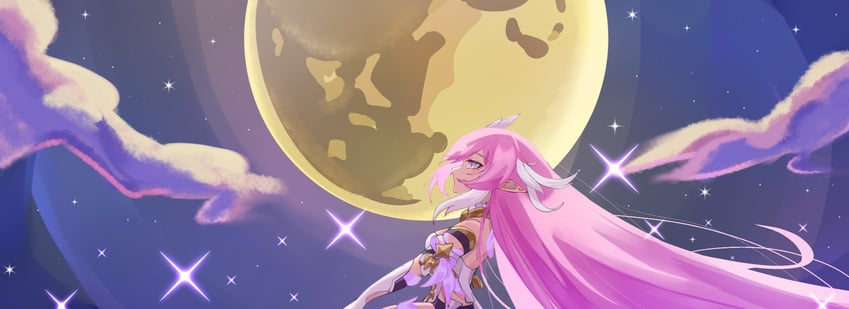 elysia (honkai and 1 more) drawn by e_e332