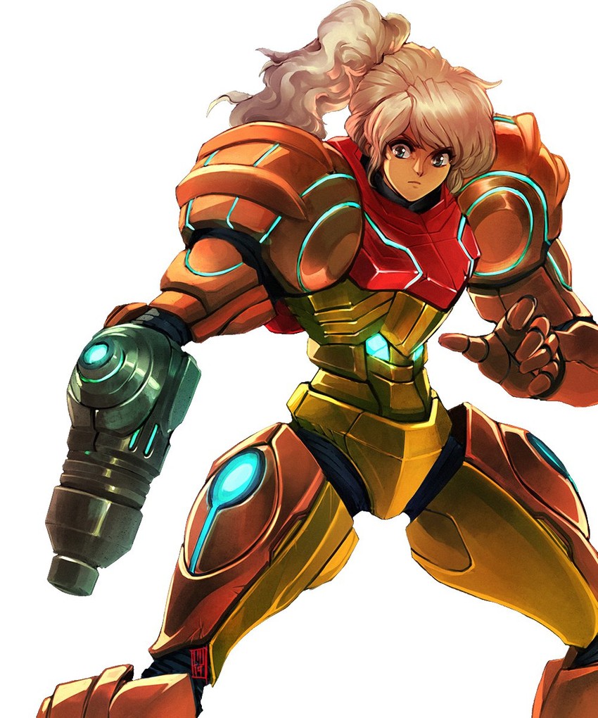 samus aran (metroid) drawn by david_liu