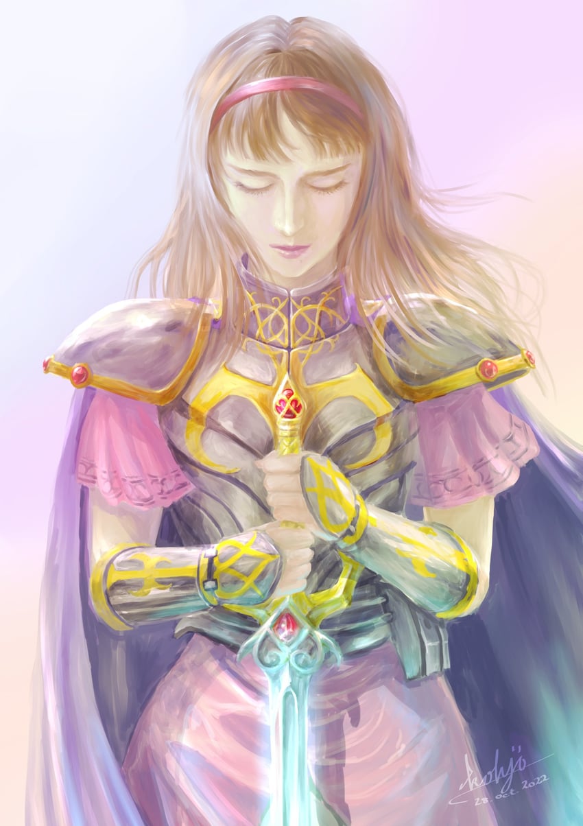 alisa landeel (phantasy star and 1 more) drawn by kohji