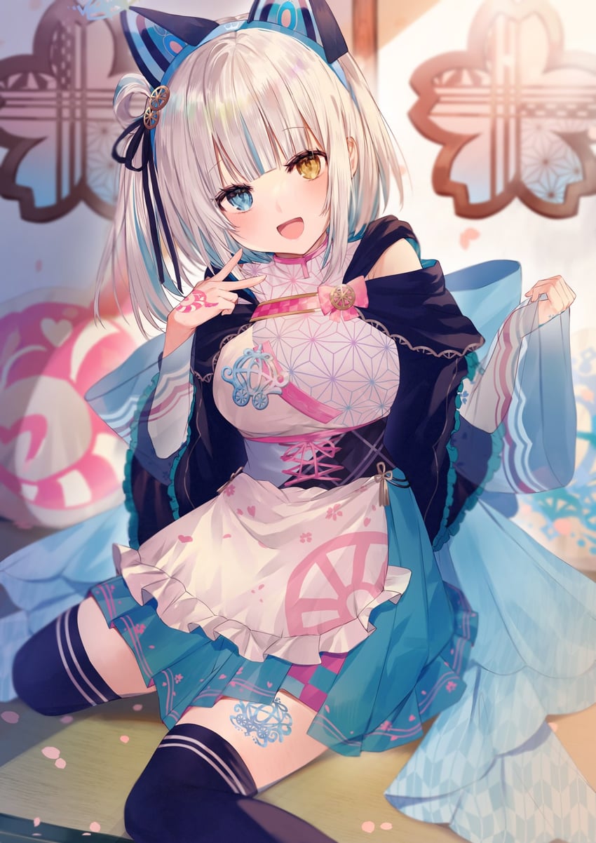 bashamichi hagemi (indie virtual youtuber and 1 more) drawn by sirentab