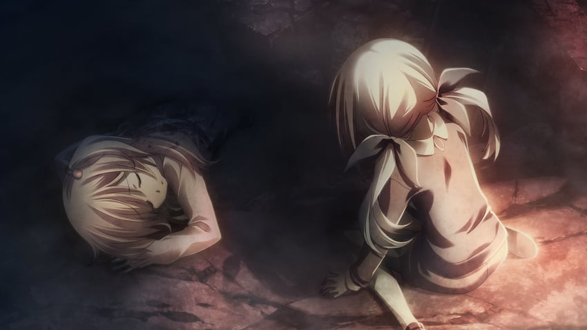 kurusu nono and minamisawa senri (chaos;child) drawn by sasaki_mutsumi