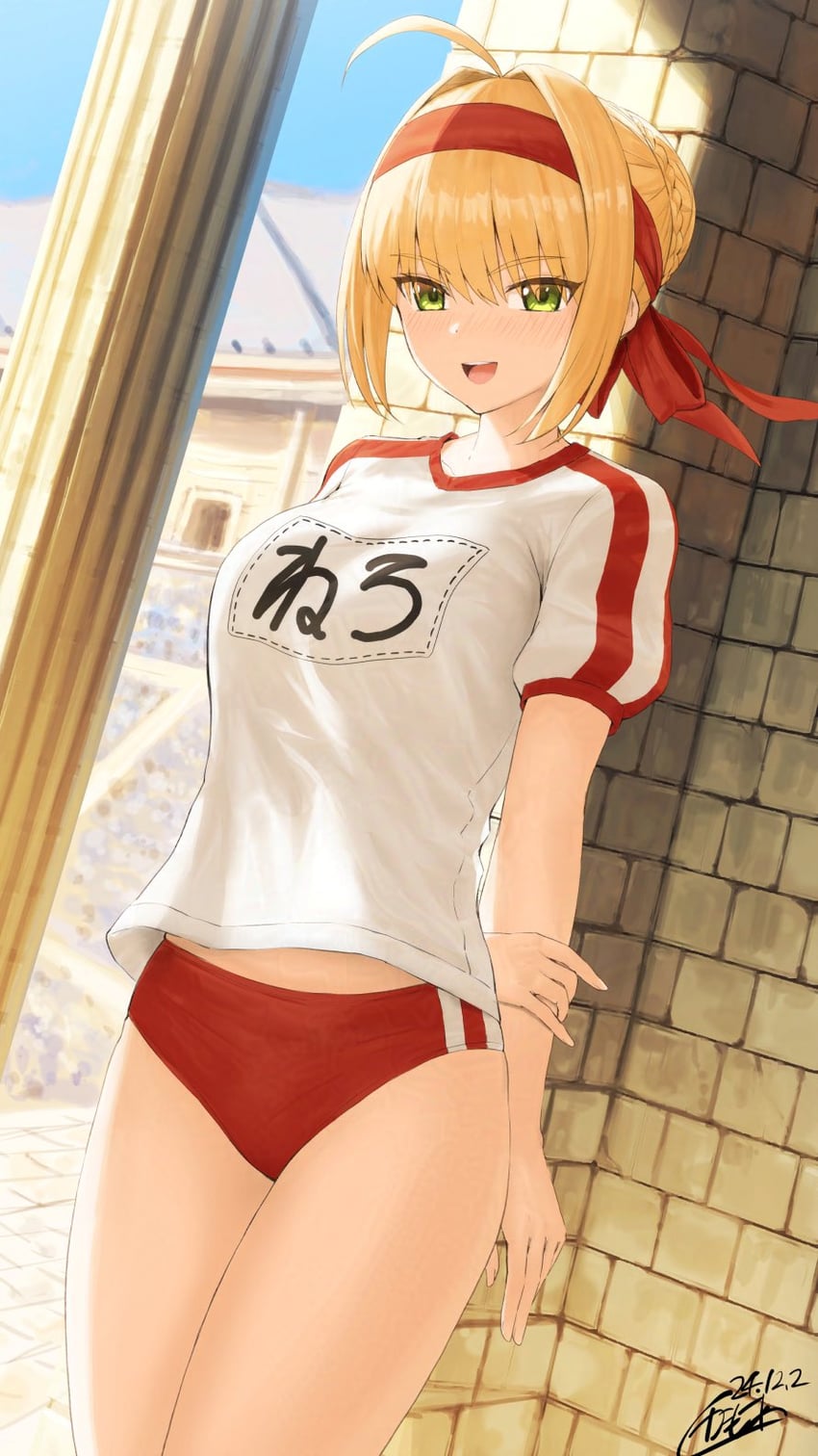nero claudius (fate and 2 more) drawn by kamo_ashi