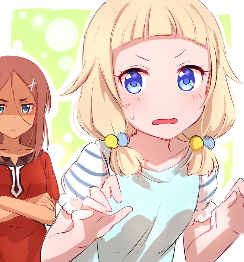 sakura nene and ahagon umiko (new game!) drawn by sekina