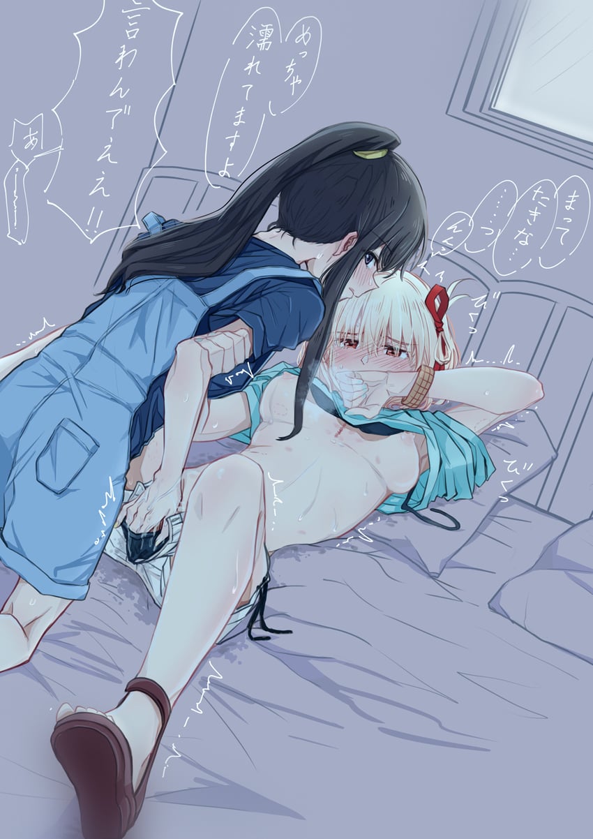 nishikigi chisato and inoue takina (lycoris recoil) drawn by futaba_(rei-futaba)