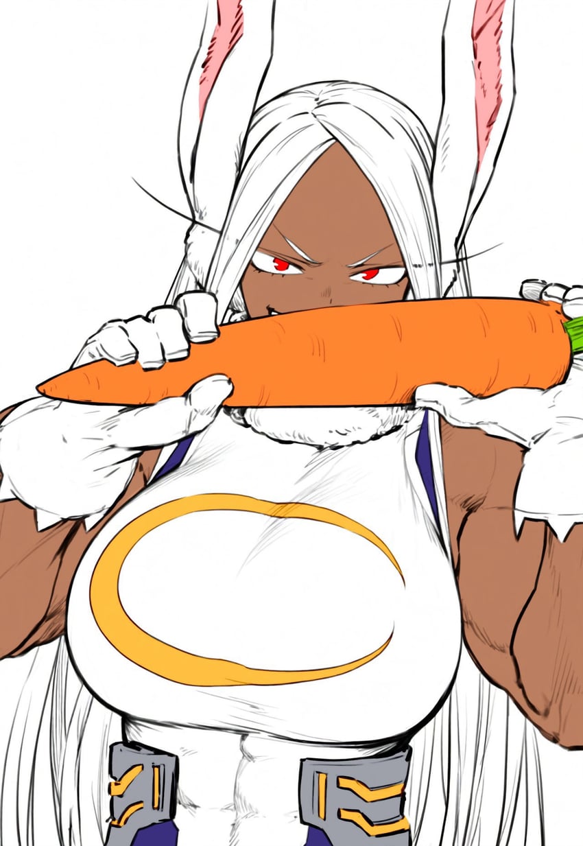 mirko (boku no hero academia) drawn by mirkosimps and parallaxfused