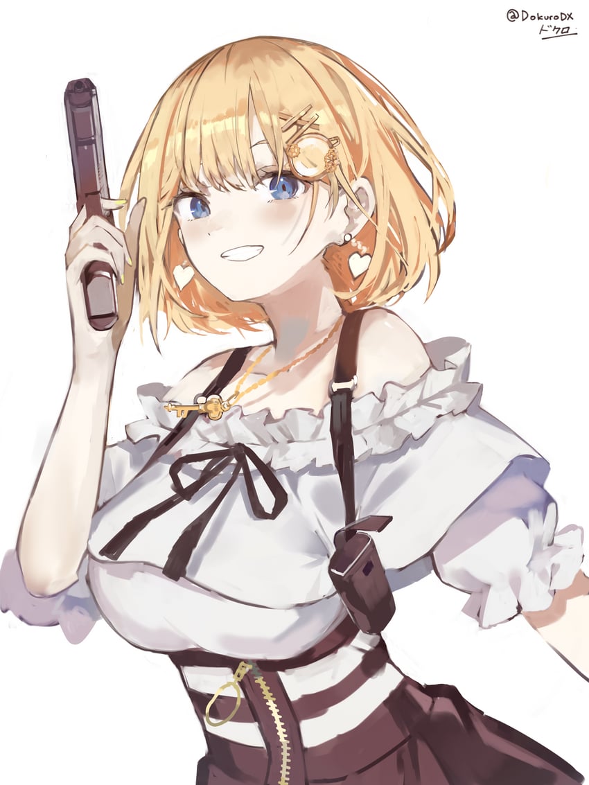 watson amelia (hololive and 1 more) drawn by dokuro_deluxe