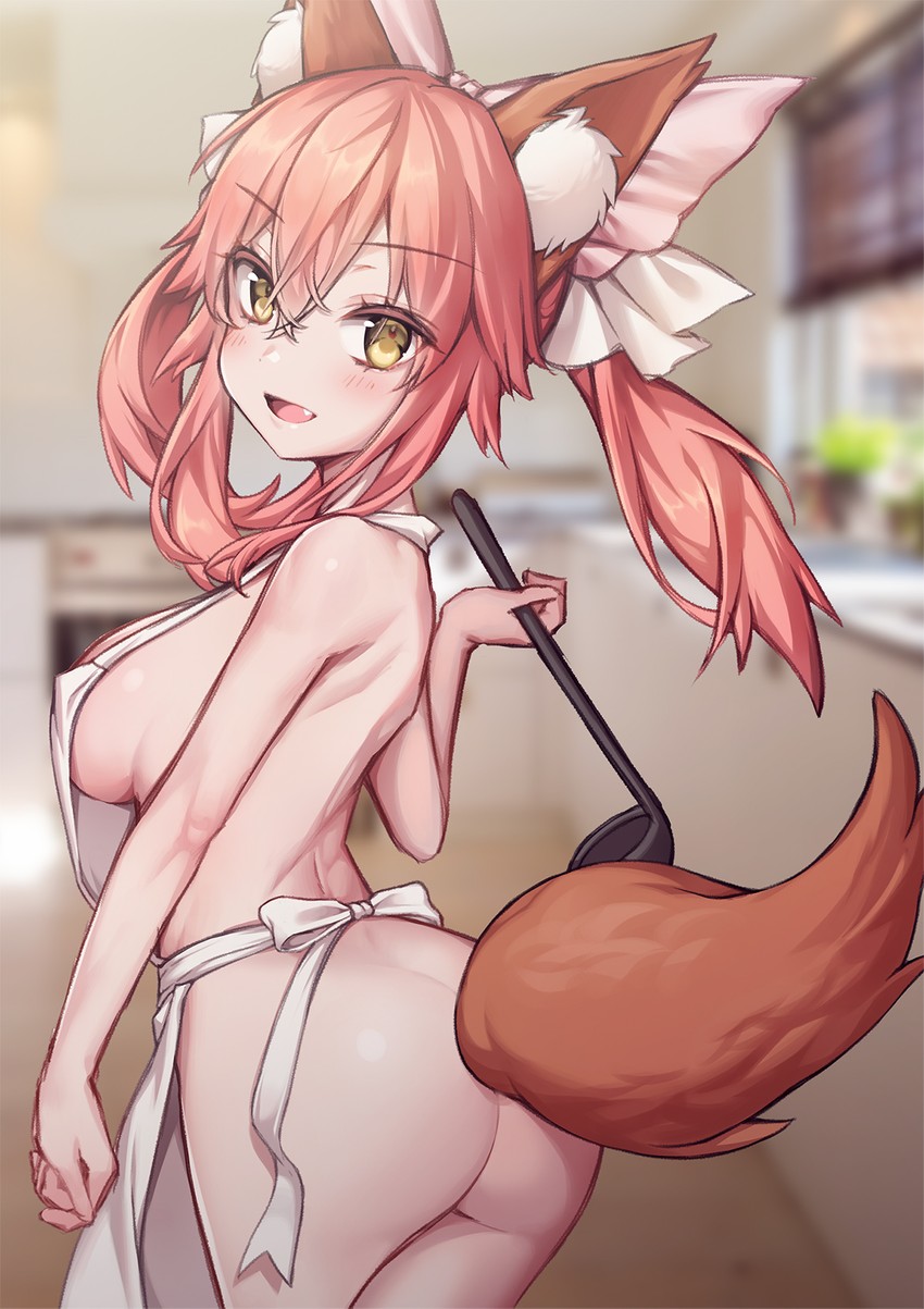 tamamo and tamamo no mae (fate and 4 more) drawn by hachihachy