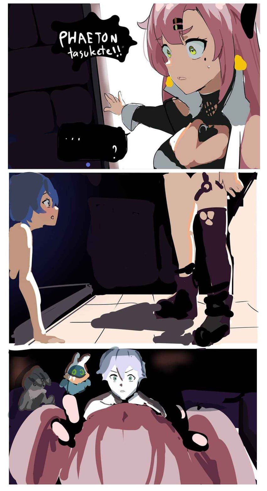 belle, wise, nicole demara, and eous (zenless zone zero and 1 more) drawn by porroll