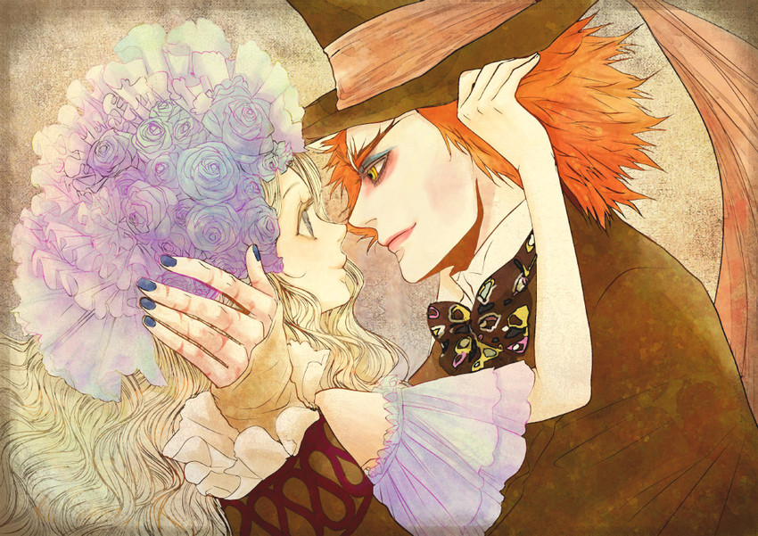 alice kingsleigh and tarrant hightopp (alice in wonderland) drawn by akkiina