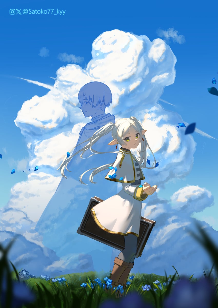 frieren and himmel (sousou no frieren) drawn by satoko77