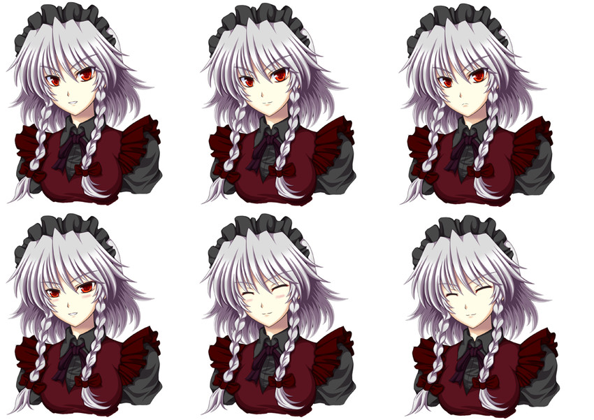 izayoi sakuya and saku (touhou and 1 more) drawn by kilina