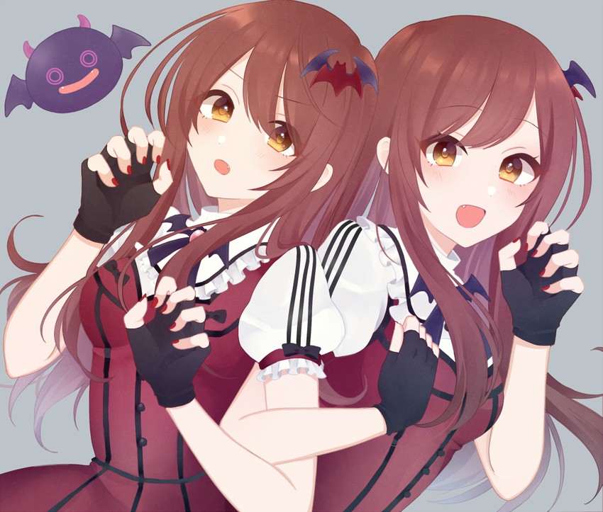 osaki amana, osaki tenka, and debi tarou (idolmaster and 1 more) drawn by mhn
