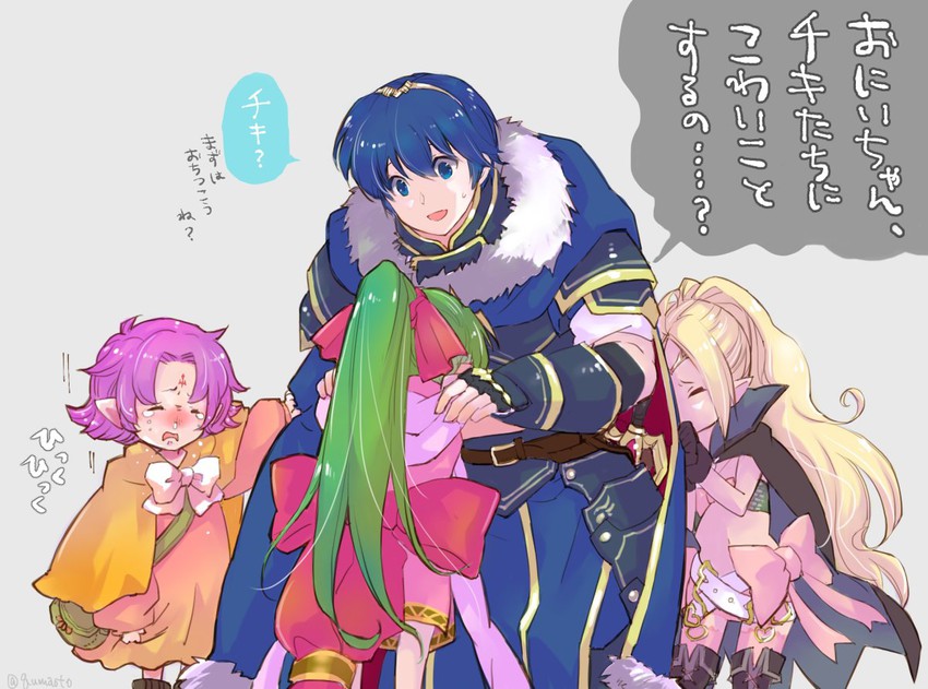 tiki, marth, nowi, and fae (fire emblem and 4 more) drawn by qumaoto