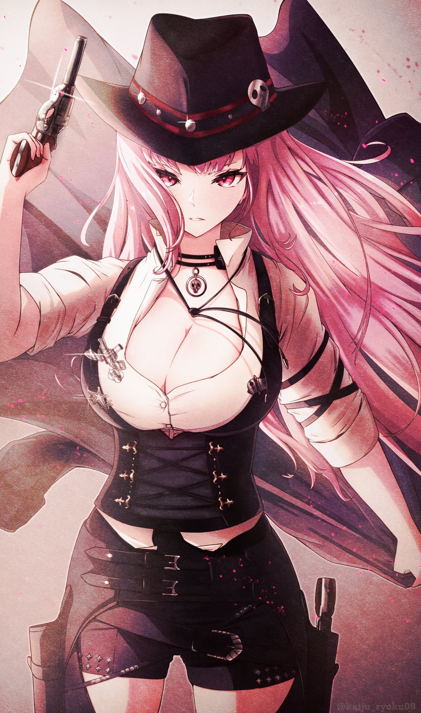 mori calliope (hololive and 1 more) drawn by kaiju_ryoku