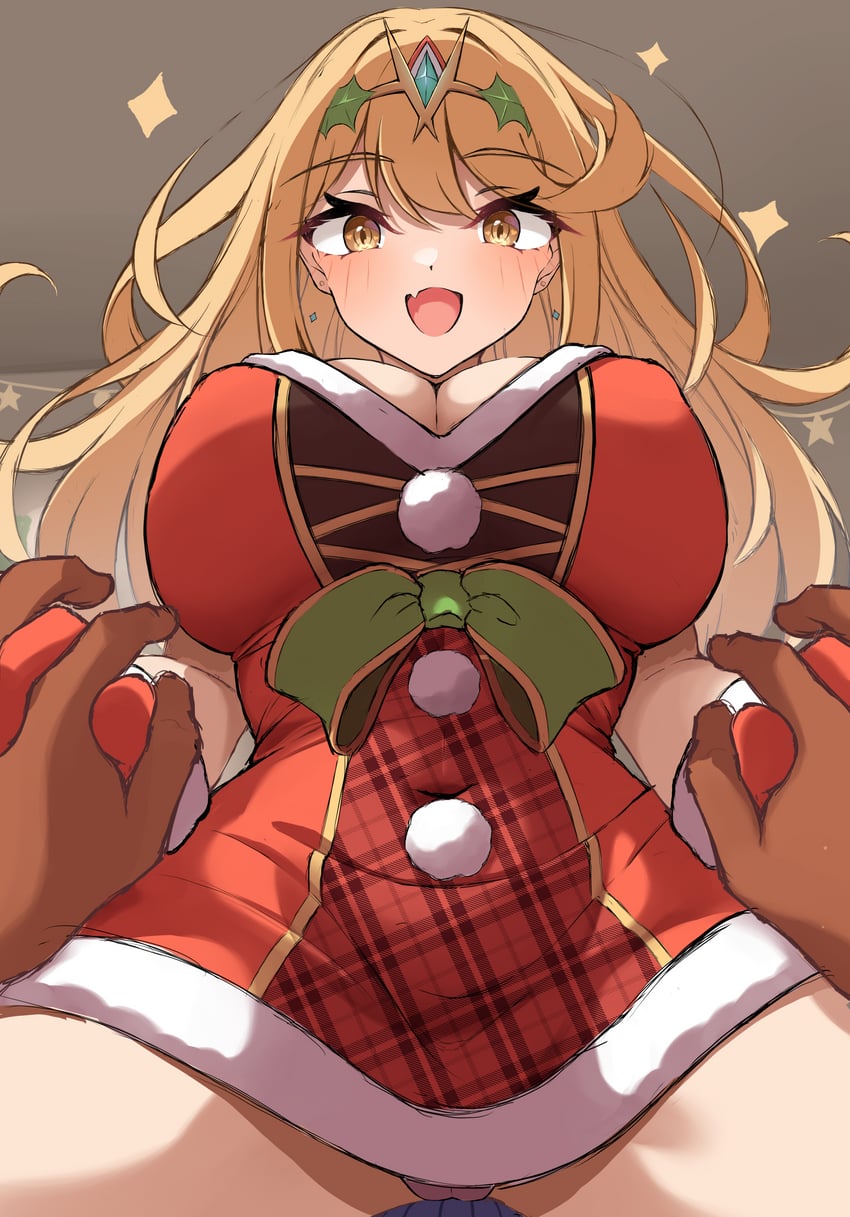 mythra and rex (xenoblade chronicles and 1 more) drawn by mikan_(mika_n95)