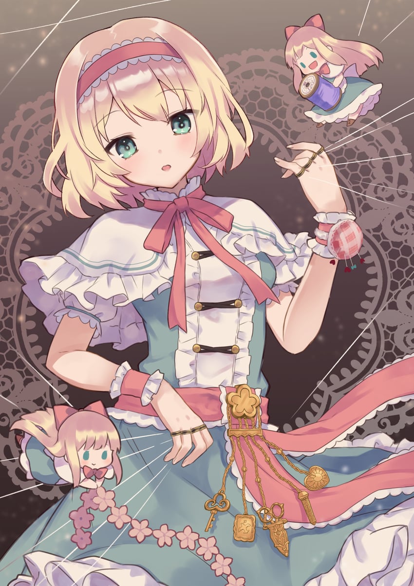 alice margatroid and shanghai doll (touhou) drawn by ahase_hino
