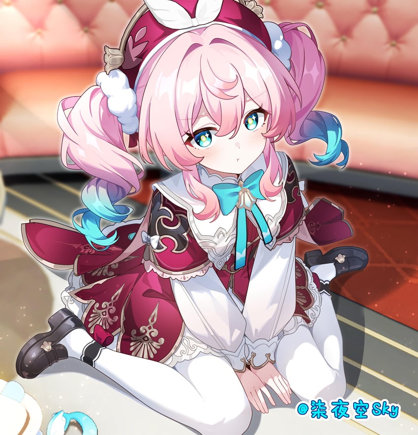hyacine (honkai and 1 more) drawn by qi_ye_zhu_sky