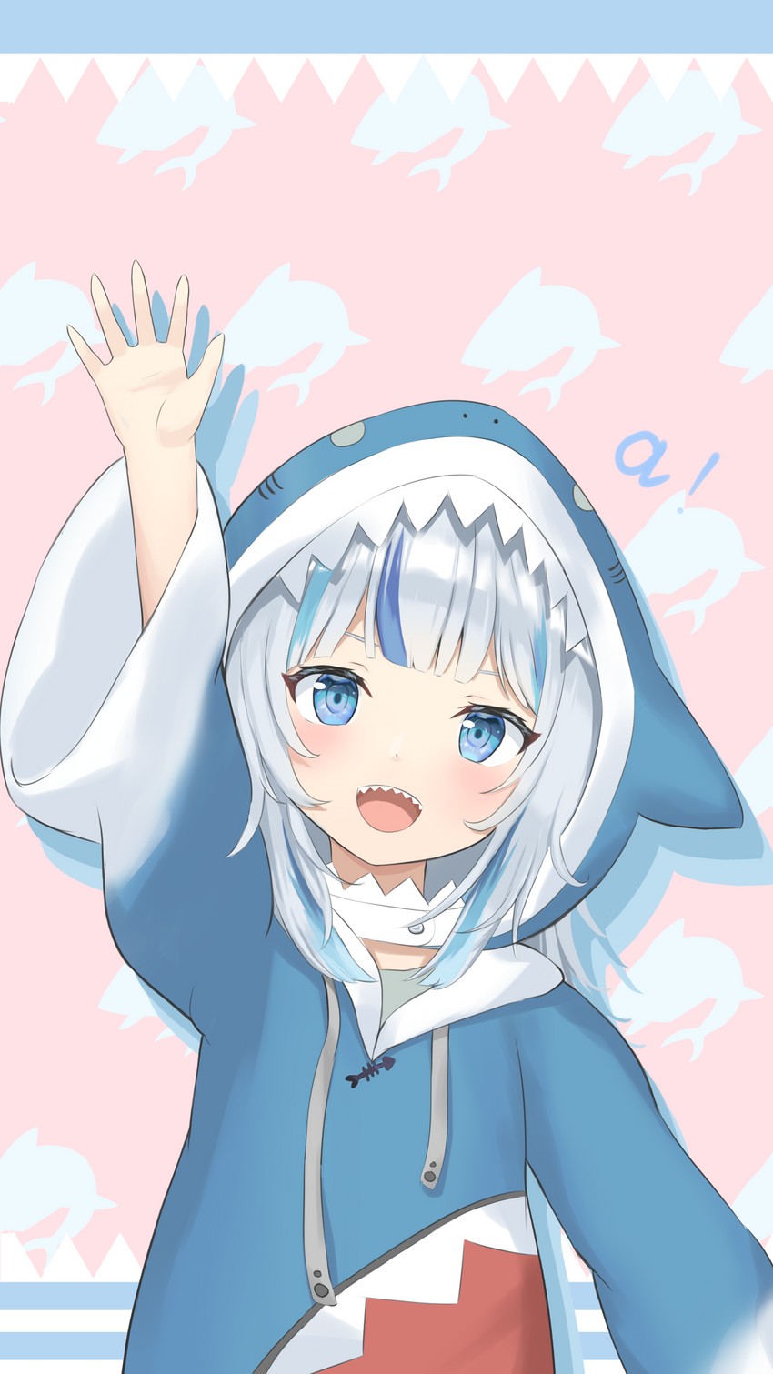 gawr gura (hololive and 1 more) drawn by mizuhi_kou