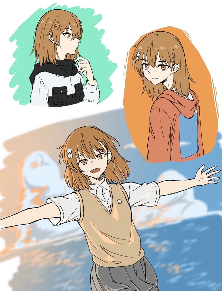 misaka mikoto (toaru majutsu no index and 1 more) drawn by yakult1124