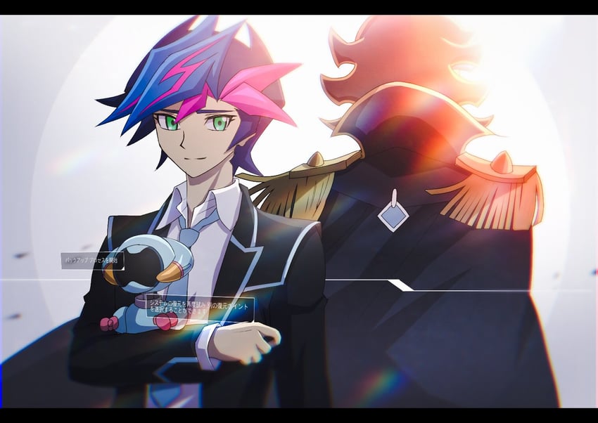 fujiki yusaku and ai (yu-gi-oh! and 1 more) drawn by atltax_00