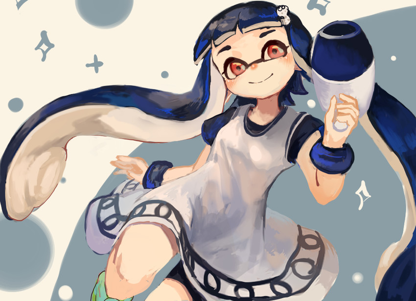 inkling player character, inkling girl, and ikamusume (splatoon and 2 more) drawn by milimilihosi