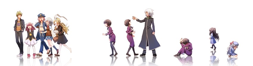 momiji, sakura ichiko, rindou ranmaru, adenokouji nadeshiko, tsuwabuki keita, and 2 more (binbougami ga!) drawn by re_ghotion