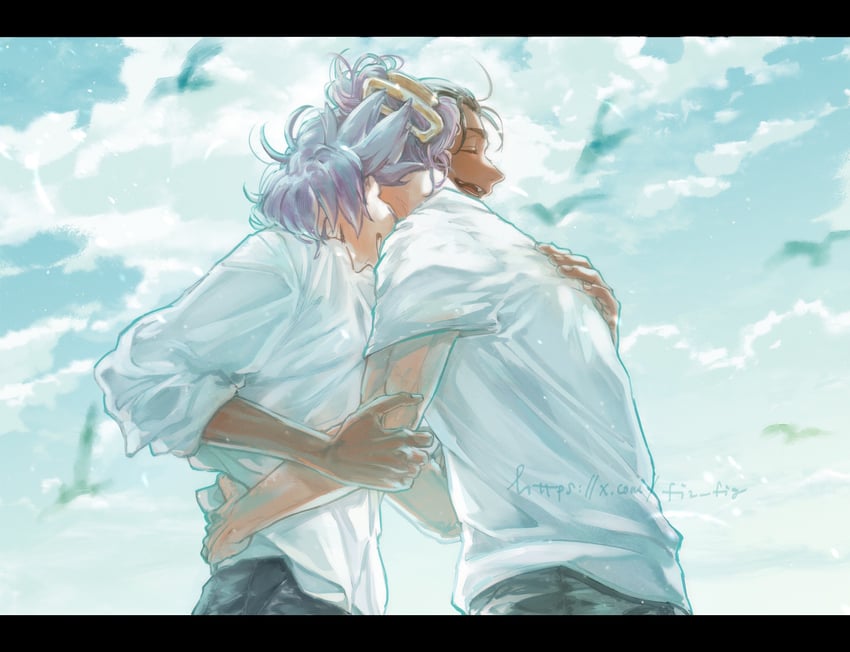 leon and raihan (pokemon and 1 more) drawn by fiz_breakfast