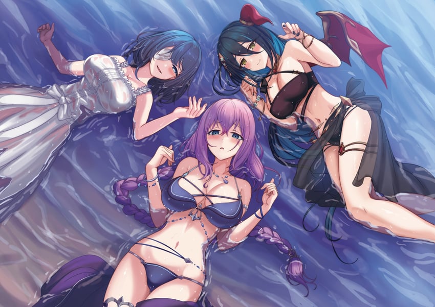 misora, ranpha, and eris (princess connect!) drawn by mononoke_(pixiv53597254)