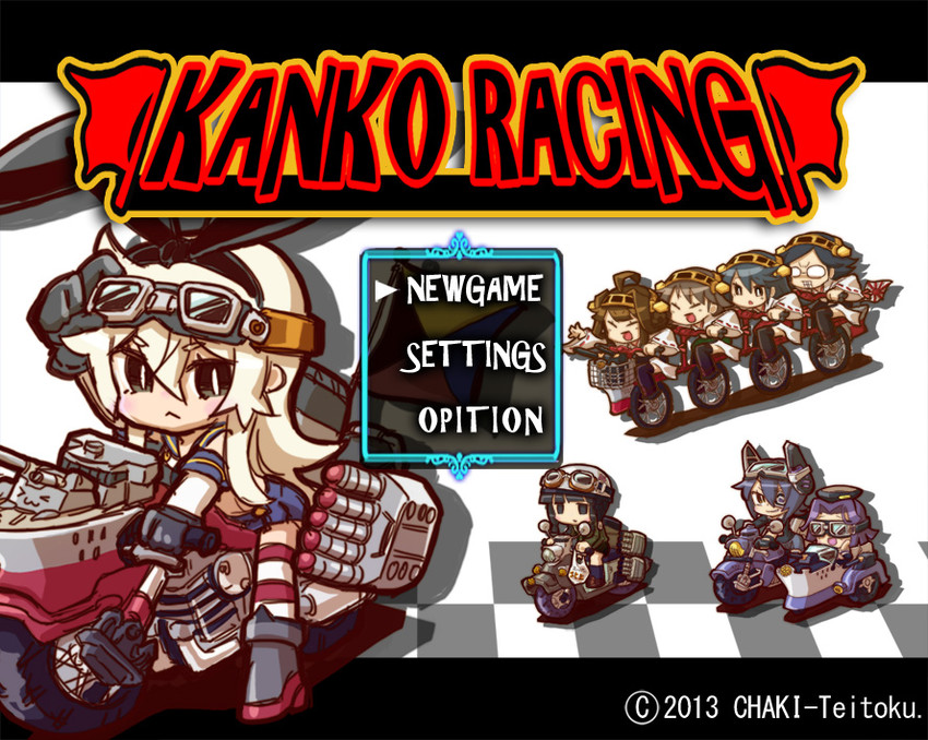 shimakaze, kongou, tenryuu, haruna, kitakami, and 4 more (kantai collection and 1 more) drawn by chaki_(teasets)