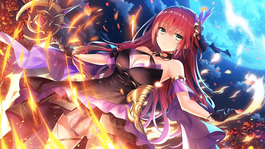 akai asaka (deep one kyomu to mugen no fragment) drawn by natsuhiko