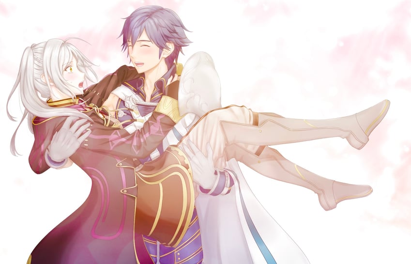 female robin and chrom (fire emblem and 1 more) drawn by liekahp