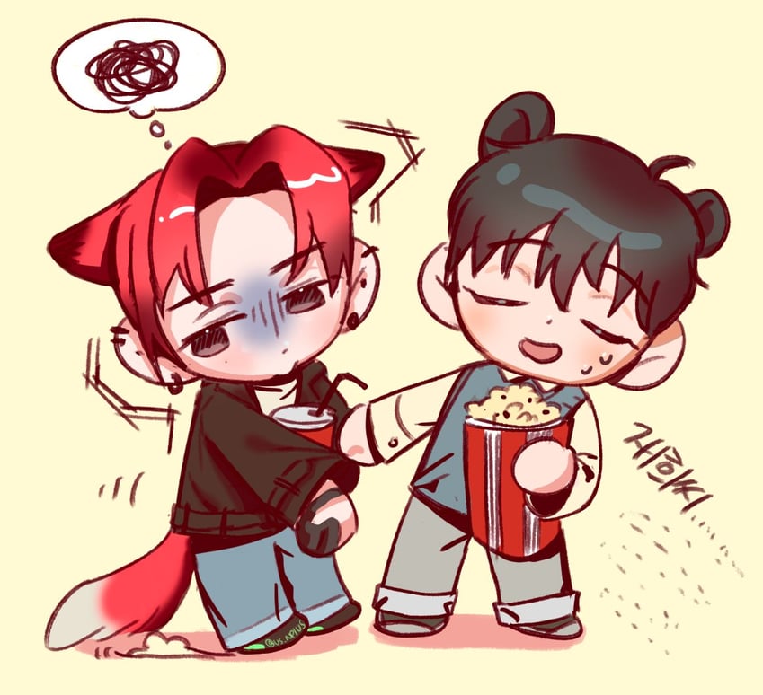 park moo-hyun and kim jaehee (eoduun badaui deungbul-i doeeo) drawn by us_npius